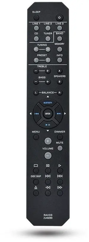 RAX33 ZU49260 Replacement Remote Control Applicable for Yamaha RS202 RS202BL R-S202 R-S202BL R-S202D RS202D Stereo Receiver RAX33 ZU49260 Replacement Remote Control Applicable for Yamaha RS202 RS202BL R-S202 R-S202BL R-S202D RS202D Stereo Receiver