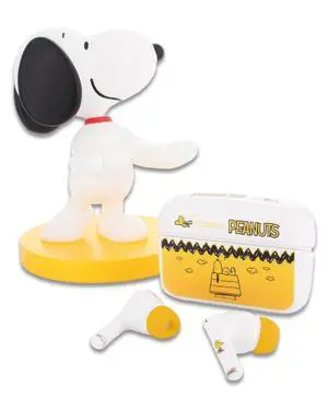 Buds Pro Peanuts Snoopy Wireless Bluetooth EarBuds & Phone Holder - In Ear Headphones with Microphone, 28+ Hours Playtime, Active Noise Cancelling Wireless Earbuds with IPX4 Rating & Charging Case Buds Pro Peanuts Snoopy Wireless Bluetooth EarBuds & Phone Holder - In Ear Headphones with Microphone, 28+ Hours Playtime, Active Noise Cancelling Wireless Earbuds with IPX4 Rating & Charging Case