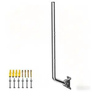 Universal Heavy Duty 430 Stainless Steel Antenna Mount & Mast J-Pole Bracket for Outdoor Antennas, Starlink, Weather Stations, WiFi Extenders, 1.38" Diameter (Slive - 40'') Universal Heavy Duty 430 Stainless Steel Antenna Mount & Mast J-Pole Bracket for Outdoor Antennas, Starlink, Weather Stations, WiFi Extenders, 1.38" Diameter (Slive - 40'')