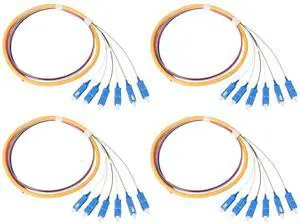 6-Strand SC UPC Singlemode Pigtail 1.2m, 4-Pack | 6F SC/UPC singlemode fiber pigtails, 9/125um, low insertion loss. For FTTH, data centers, and network patching 6-Strand SC UPC Singlemode Pigtail 1.2m, 4-Pack | 6F SC/UPC singlemode fiber pigtails, 9/125um, low insertion loss. For FTTH, data centers, and network patching