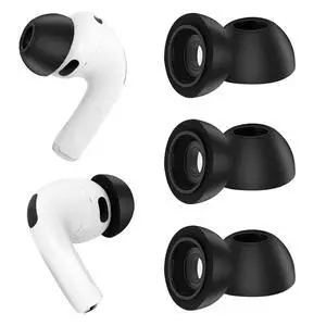 Replacement Ear Tips for AirPods Pro 3 (2025), Soft Memory Foam Eartips for AirPods Pro 3rd Generation, No Silicone Pressure, Anti-Slip Design, Fits Charging Case, 3 Pairs (L, Black) Replacement Ear Tips for AirPods Pro 3 (2025), Soft Memory Foam Eartips for AirPods Pro 3rd Generation, No Silicone Pressure, Anti-Slip Design, Fits Charging Case, 3 Pairs (L, Black)