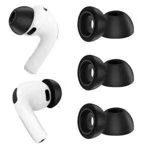Replacement Ear Tips for AirPods Pro 3 (2025), Soft Memory Foam Eartips for AirPods Pro 3rd Generation, No Silicone Pressure, Anti-Slip Design, Fits Charging Case, 3 Pairs (M, Black) Replacement Ear Tips for AirPods Pro 3 (2025), Soft Memory Foam Eartips for AirPods Pro 3rd Generation, No Silicone Pressure, Anti-Slip Design, Fits Charging Case, 3 Pairs (M, Black)