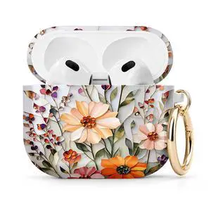 Compatible with Airpod 4 Case,TPU Cute Pattern Protective, Shockproof Anti Scratch Case with Keychain Ring,Supports Wireless Charging(Floral Mosaic Artistic) Compatible with Airpod 4 Case,TPU Cute Pattern Protective, Shockproof Anti Scratch Case with Keychain Ring,Supports Wireless Charging(Floral Mosaic Artistic)