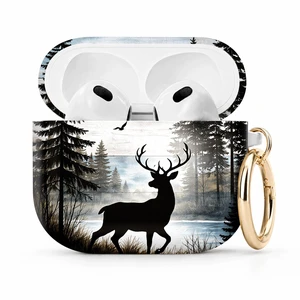 Compatible with Airpod 4 Case,TPU Cute Pattern Protective, Shockproof Anti Scratch Case with Keychain Ring,Supports Wireless Charging(Deer Forest Birds Trees Sky) Compatible with Airpod 4 Case,TPU Cute Pattern Protective, Shockproof Anti Scratch Case with Keychain Ring,Supports Wireless Charging(Deer Forest Birds Trees Sky)