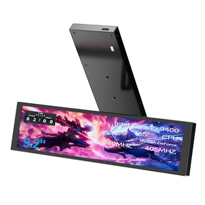 9.2" PC Case Screen for CPU GPU Temperature, 1920x462 IPS Hardware Sensor Panel Monitor, USB-C / 9-pin Computer Secondary Monitor with Customizable Themes, Window Only 9.2" PC Case Screen for CPU GPU Temperature, 1920x462 IPS Hardware Sensor Panel Monitor, USB-C / 9-pin Computer Secondary Monitor with Customizable Themes, Window Only