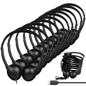 30 Pack USB C Headphones Bulk for Classroom Kids,Wired Type C On Ear USB-C Kids Headphones Bulk for School Travel Computer Lab Students Teens Adults Black 30 Pack USB C Headphones Bulk for Classroom Kids,Wired Type C On Ear USB-C Kids Headphones Bulk for School Travel Computer Lab Students Teens Adults Black