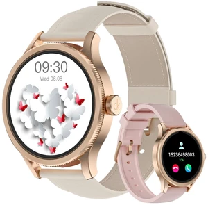 Smart Watches for Women, Fitness Tracker Smartwatch for Android Phones/iPhone Compatible,1.27" Womens Watch with Blood Oxygen Monitor, Calls and Messages/Heart Rate/Sleep/Female Cycle(2 Watch Bands Smart Watches for Women, Fitness Tracker Smartwatch for Android Phones/iPhone Compatible,1.27" Womens Watch with Blood Oxygen Monitor, Calls and Messages/Heart Rate/Sleep/Female Cycle(2 Watch Bands