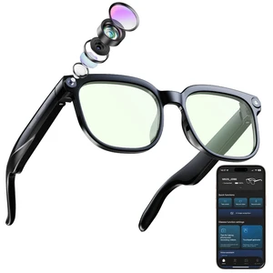 Smart Glasses with Camera, Bluetooth Music AI Glasses 800W HD Camera Glasses, 1080P Video Recording, Built-in ChatGPT Voice Assistant control for Men Women Smart Glasses with Camera, Bluetooth Music AI Glasses 800W HD Camera Glasses, 1080P Video Recording, Built-in ChatGPT Voice Assistant control for Men Women