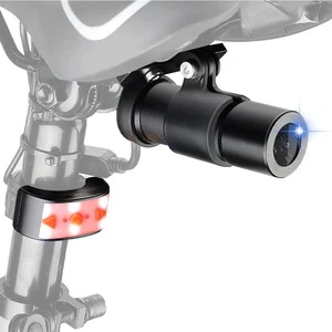 Bike Camera with Tail Light, Automatic Power on/Off, WiFi HD 1080P Waterproof 150° Wide Angle Starlight Night Vision Bike Rear View Camera, Loop Recording, G-Sensor (Black) Bike Camera with Tail Light, Automatic Power on/Off, WiFi HD 1080P Waterproof 150° Wide Angle Starlight Night Vision Bike Rear View Camera, Loop Recording, G-Sensor (Black)