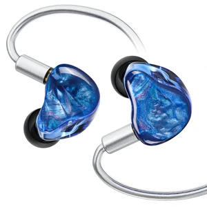 IEM Earbuds, Hi-Fi in-Ear Monitor Headphones with 10mm Dual-Chamber Dynamic Driver, 364-Core Silver-Plated OFC Wired Earphones, Handcrafted Resin Shell, No Mic, for Audiophile (Blue) IEM Earbuds, Hi-Fi in-Ear Monitor Headphones with 10mm Dual-Chamber Dynamic Driver, 364-Core Silver-Plated OFC Wired Earphones, Handcrafted Resin Shell, No Mic, for Audiophile (Blue)