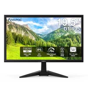19.5in 1600x900 75Hz Professional Office Monitor IPS Computer Monitor, 100% sRGB, 178° Wide Viewing Angle, VGA, HDMI, VESA Mountable, Tilt Adjust 19.5in 1600x900 75Hz Professional Office Monitor IPS Computer Monitor, 100% sRGB, 178° Wide Viewing Angle, VGA, HDMI, VESA Mountable, Tilt Adjust