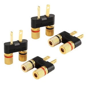 4Pcs Vintage Receiver Speaker Banana Jack Plug Connectors Fit for Pioneer Speaker SX-626 727 820 828 990 6000,Dual Connection Design,Speaker Wire Or Standard 4mm Banana Plugs (4) 4Pcs Vintage Receiver Speaker Banana Jack Plug Connectors Fit for Pioneer Speaker SX-626 727 820 828 990 6000,Dual Connection Design,Speaker Wire Or Standard 4mm Banana Plugs (4)