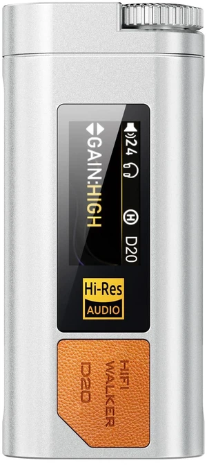 D20 DAC512 Portable Headphones Amplifier/DAC USB Hi-Res Audio Dongle with 4.4mm Balanced & 3.5mm Output, ES9038Q2M + CT7601PR, Support PCM 768kHz/DSD512, CNC Aluminum, OLED Display D20 DAC512 Portable Headphones Amplifier/DAC USB Hi-Res Audio Dongle with 4.4mm Balanced & 3.5mm Output, ES9038Q2M + CT7601PR, Support PCM 768kHz/DSD512, CNC Aluminum, OLED Display