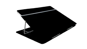 Table Top Elevator, Height Adjustable in-Line Document Holder Ergonomic Slanted Writing and Reading Stand for Desktop (Black Smoke, 12 x 16 inch) (Black, Small) Table Top Elevator, Height Adjustable in-Line Document Holder Ergonomic Slanted Writing and Reading Stand for Desktop (Black Smoke, 12 x 16 inch) (Black, Small)