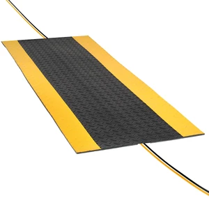 Rubber Cord Cover Mat 47.2in Cable Protector Mat Heavy Duty Grip Cord Hider to Avoid Cable Trips Rubber Cord Cover Mat 47.2in Cable Protector Mat Heavy Duty Grip Cord Hider to Avoid Cable Trips