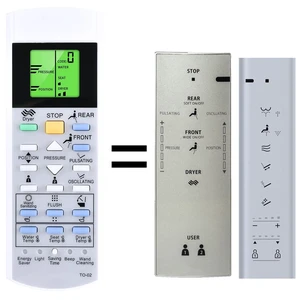Replacement Remote for TOTO Washlet Bidet Toilet Seat, Simple Programming Compatible Models: TCF403REGV1 CW512YR WC TCF403EGV1 (UK) TCF6532C3GV1 TCF6532G#NW1 TCF403REG TCF403RESW TCF403REG CW512YR Replacement Remote for TOTO Washlet Bidet Toilet Seat, Simple Programming Compatible Models: TCF403REGV1 CW512YR WC TCF403EGV1 (UK) TCF6532C3GV1 TCF6532G#NW1 TCF403REG TCF403RESW TCF403REG CW512YR