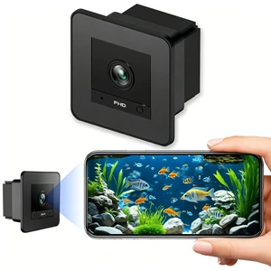 Aquarium Camera, 2K HD for Fish, Lizard, Reptiles Terrarium, 140° Wide-Angle with Anti-Glare, Night Vision, WiFi Pet Camera with AI Motion Detection, 2-Way Audio, 24/7 Cloud/SD Recording S20M1 (Black) Aquarium Camera, 2K HD for Fish, Lizard, Reptiles Terrarium, 140° Wide-Angle with Anti-Glare, Night Vision, WiFi Pet Camera with AI Motion Detection, 2-Way Audio, 24/7 Cloud/SD Recording S20M1 (Black)