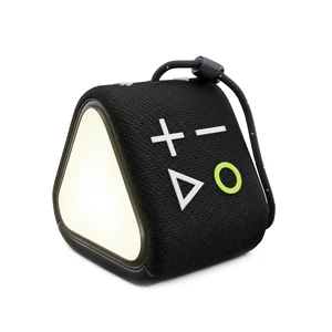GLO Compact Waterproof & Dustproof Portable Bluetooth Speaker, Black Features Ambient LED Lights & Hanging Strap, Stereo Pairing, Up to 18 Hours Playtime, Perfect for Travel, Bike & Beach GLO Compact Waterproof & Dustproof Portable Bluetooth Speaker, Black Features Ambient LED Lights & Hanging Strap, Stereo Pairing, Up to 18 Hours Playtime, Perfect for Travel, Bike & Beach