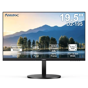 19.5in 1440x900 75Hz Professional Office Monitor Frameless IPS Computer Monitor, 16:10, 100% sRGB, 178° Wide Viewing Angle, VGA, HDMI, DC, VESA Mountable, Tilt Adjust 19.5in 1440x900 75Hz Professional Office Monitor Frameless IPS Computer Monitor, 16:10, 100% sRGB, 178° Wide Viewing Angle, VGA, HDMI, DC, VESA Mountable, Tilt Adjust