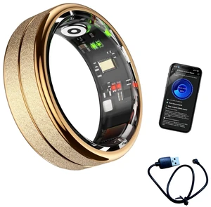Smart Ring for Women, Fitness Tracker with Health Monitoring, IP68 Waterproof Activity Tracker for Daily Life (Gold, 8#) Smart Ring for Women, Fitness Tracker with Health Monitoring, IP68 Waterproof Activity Tracker for Daily Life (Gold, 8#)