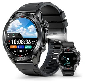 Rugged Military Smart Watch for Men with GPS,1.43" AMOLED Bluetooth Call Fitness Watch, Flashlight, Compass, Heart Rate Blood Oxygen Sleep Monitor, Sport Modes, Waterproof Smartwatch for iOS Android Rugged Military Smart Watch for Men with GPS,1.43" AMOLED Bluetooth Call Fitness Watch, Flashlight, Compass, Heart Rate Blood Oxygen Sleep Monitor, Sport Modes, Waterproof Smartwatch for iOS Android