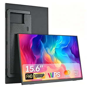 Portable Monitor for Laptop, 15.6 Inch 1080P Second External Monitor IPS USB-C HDMI Portable Computer Monitor with Kickstand, Speakers, VESA Mountable, Travel External Second Screen for Phone Portable Monitor for Laptop, 15.6 Inch 1080P Second External Monitor IPS USB-C HDMI Portable Computer Monitor with Kickstand, Speakers, VESA Mountable, Travel External Second Screen for Phone