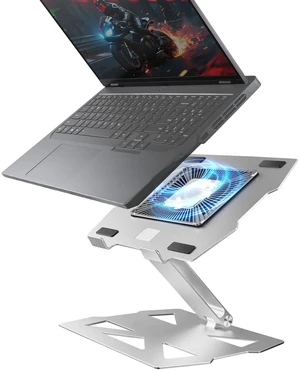 Laptop Cooling Stand with Peltier Cooler Adjustable Height & Angle, Whisper-Quiet Aluminum Thermoelectric Cooler for 12-19 Inch Laptops, MacBook/Dell/HP/Lenovo Fast Cooling Notebook Laptop Cooling Stand with Peltier Cooler Adjustable Height & Angle, Whisper-Quiet Aluminum Thermoelectric Cooler for 12-19 Inch Laptops, MacBook/Dell/HP/Lenovo Fast Cooling Notebook
