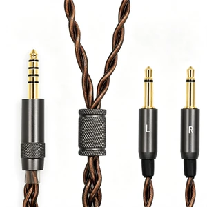 4.4mm Balanced Headphone Cable, Dual 3.5mm Headphone Extension Cord, 5N OCC Single Crystal Copper & High Purity Copper HiFi Upgrade Cable for Audiophiles and Music Lovers1.5M(4.4mm Plug) 4.4mm Balanced Headphone Cable, Dual 3.5mm Headphone Extension Cord, 5N OCC Single Crystal Copper & High Purity Copper HiFi Upgrade Cable for Audiophiles and Music Lovers1.5M(4.4mm Plug)