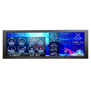 7.84'' 1280x400 IPS Mini Monitor Stretched Bar LCD Display,Black as PC/Computer/Laptop Speed Temperature CPU GPU Monitoring Secondary Screen 7.84'' 1280x400 IPS Mini Monitor Stretched Bar LCD Display,Black as PC/Computer/Laptop Speed Temperature CPU GPU Monitoring Secondary Screen