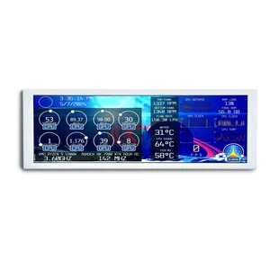 7.84'' 1280x400 IPS Mini Monitor Stretched Bar LCD Display,White as PC/Computer/Laptop Speed Temperature CPU GPU Monitoring Secondary Screen 7.84'' 1280x400 IPS Mini Monitor Stretched Bar LCD Display,White as PC/Computer/Laptop Speed Temperature CPU GPU Monitoring Secondary Screen