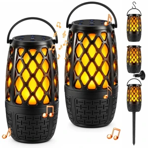 Outdoor Speakers Bluetooth with Flame Lights, HD Stereo Sound & Waterproof Gadget Gifts for Men/Dad, Auto-Pairing, Multi-Sync Up to 100-Speaker, Portable for Party Patio Deck Porch Backyard RV, 2 Pack Outdoor Speakers Bluetooth with Flame Lights, HD Stereo Sound & Waterproof Gadget Gifts for Men/Dad, Auto-Pairing, Multi-Sync Up to 100-Speaker, Portable for Party Patio Deck Porch Backyard RV, 2 Pack