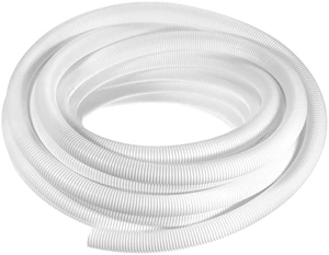 3/4 Inch x 50 Ft Split Wire Loom Tubing, Guard Convoluted Flex, Protective Split Cable Conduit, Flexible Wire Protector Tubing, Electrical Cord Cover,White 3/4 Inch x 50 Ft Split Wire Loom Tubing, Guard Convoluted Flex, Protective Split Cable Conduit, Flexible Wire Protector Tubing, Electrical Cord Cover,White
