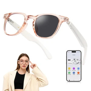 AI Smart Photochromic Glasses, Meeting Transcription & Summaries 144 Language Translator 11h Playtime Voice Control HD Calls Business Travel AI8324 AI Smart Photochromic Glasses, Meeting Transcription & Summaries 144 Language Translator 11h Playtime Voice Control HD Calls Business Travel AI8324