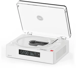 Portable CD Player with Bluetooth, Speakers, USB &TF Card Playback Compact Retro Desktop CD Player with Clear Dust Cover, Rechargeable Battery, Type-C, Headphone Jack & Remote for Home Decor Portable CD Player with Bluetooth, Speakers, USB &TF Card Playback Compact Retro Desktop CD Player with Clear Dust Cover, Rechargeable Battery, Type-C, Headphone Jack & Remote for Home Decor