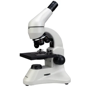 M120C-2L-PB10 Compound Monocular Microscope, 40x-1000x WF10x & WF25x Eyepieces, Brightfield, LED Illumination, Plain Stage, Blank & Prepared Slides M120C-2L-PB10 Compound Monocular Microscope, 40x-1000x WF10x & WF25x Eyepieces, Brightfield, LED Illumination, Plain Stage, Blank & Prepared Slides