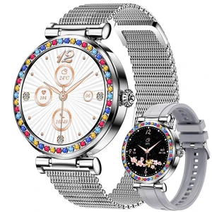 Smart Watch for Women(Answer/Make Calls), 5ATM Waterproof Fitness Watch Fitness Watch with Heart Rate/SpO2/Blood Pressure, Bluetooth Smartwatch for Android iPhone, with 2 Watch Bands (Silver) Smart Watch for Women(Answer/Make Calls), 5ATM Waterproof Fitness Watch Fitness Watch with Heart Rate/SpO2/Blood Pressure, Bluetooth Smartwatch for Android iPhone, with 2 Watch Bands (Silver)