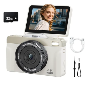 4K Digital Camera for Photography 64MP with Autofocus & 16X Zoom, 3" 180° Flip Screen, 1500mAh High-Capacity Battery & 32GB Card- Compact WiFi Vlogging Camera for Beginners, Teens & Travel 4K Digital Camera for Photography 64MP with Autofocus & 16X Zoom, 3" 180° Flip Screen, 1500mAh High-Capacity Battery & 32GB Card- Compact WiFi Vlogging Camera for Beginners, Teens & Travel
