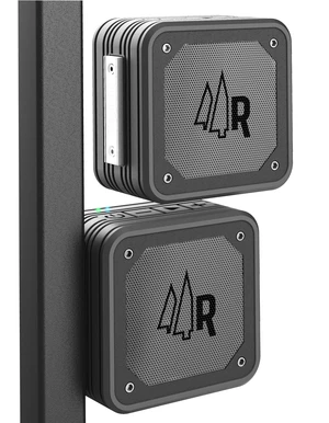 Magnetic Dual Pairing Stereo Bluetooth Speakers for Golf Carts (2 Pack) Waterproof IPX6, Wireless Surround Sound with Built-in Magnet Bar Mount - Portable for Travel, Job Sites and Golfing Magnetic Dual Pairing Stereo Bluetooth Speakers for Golf Carts (2 Pack) Waterproof IPX6, Wireless Surround Sound with Built-in Magnet Bar Mount - Portable for Travel, Job Sites and Golfing