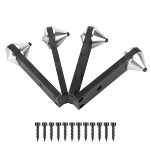Subwoofer Spike Bracket, Shockproof 4-Piece Set Speaker Isolation Bracket Combined Type for Home Theater, Music Studio, Car Audio, Live Performance Subwoofer Spike Bracket, Shockproof 4-Piece Set Speaker Isolation Bracket Combined Type for Home Theater, Music Studio, Car Audio, Live Performance