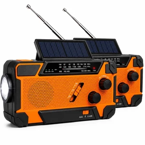 NOAA Weather Radio, Portable AM FM Emergency Radio Never Lose Power Charges 4 Ways: Solar, Hand Crank, USB-C, or AA Batteries NOAA Weather Radio, Portable AM FM Emergency Radio Never Lose Power Charges 4 Ways: Solar, Hand Crank, USB-C, or AA Batteries