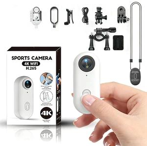 4K Mini Body Camera, Action Body Cam Thumb Sports Camera Hands Free Waterproof 30M POV Video Recording Wearable with Necklace,Magnetic Clip,Helmet Cam for Cycling,Ski,Motorcycle,Pets-White 4K Mini Body Camera, Action Body Cam Thumb Sports Camera Hands Free Waterproof 30M POV Video Recording Wearable with Necklace,Magnetic Clip,Helmet Cam for Cycling,Ski,Motorcycle,Pets-White