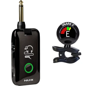 NUX MP-2 Mighty Plug Guitar & Bass Modeling Headphone Amp for Guitar/Bass - Bundle with Snark-X Tuner NUX MP-2 Mighty Plug Guitar & Bass Modeling Headphone Amp for Guitar/Bass - Bundle with Snark-X Tuner