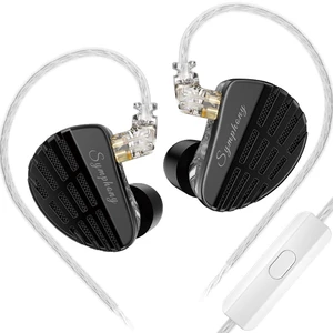 KZ Symphony Hybrid IEM Earbud, KZ New Planar Diver+ Superlinear Dynamic Driver in-Ear HiFi Headphone,Wide Soundstage Earphone (Black, with Microphone) KZ Symphony Hybrid IEM Earbud, KZ New Planar Diver+ Superlinear Dynamic Driver in-Ear HiFi Headphone,Wide Soundstage Earphone (Black, with Microphone)