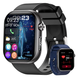 Smart Watches for Men Women, Android/iPhone, Answer&Make Call Fitness Watch 1.95" Fitness Tracking Smartwatch, 24/7 Health Monitoring, Sleep Monitor, 140+ Sports Modes, IP68 Waterproof, Black Smart Watches for Men Women, Android/iPhone, Answer&Make Call Fitness Watch 1.95" Fitness Tracking Smartwatch, 24/7 Health Monitoring, Sleep Monitor, 140+ Sports Modes, IP68 Waterproof, Black