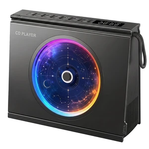 Portable CD Player for Home Bluetooth 5.3,4000mAh Rechargeable Desktop CD Music Player with Speaker, Aesthetic CD Player for Home Room Decor,Battery Level Indicator,Y-03, Black Portable CD Player for Home Bluetooth 5.3,4000mAh Rechargeable Desktop CD Music Player with Speaker, Aesthetic CD Player for Home Room Decor,Battery Level Indicator,Y-03, Black