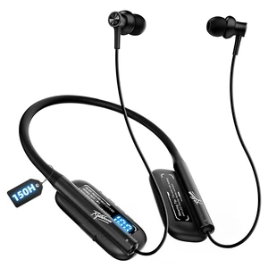 Neckband Bluetooth Headphones, 150H Playtime, Battery Display Bluetooth Headphones, Game & Music Modes, 6 EQ Settings, ENC Mic, IPX7 Wireless Bluetooth Earbuds for Home, Business, Trips Neckband Bluetooth Headphones, 150H Playtime, Battery Display Bluetooth Headphones, Game & Music Modes, 6 EQ Settings, ENC Mic, IPX7 Wireless Bluetooth Earbuds for Home, Business, Trips