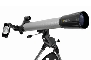 National Geographic 70mm Telescope w/Phone Adapter Silver Carbon Fiber National Geographic 70mm Telescope w/Phone Adapter Silver Carbon Fiber