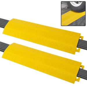 Durable Cable Ramp Protective Cover - 2,000 lbs Max Heavy Duty Drop Over Hose & Cable Track Protector, Safe in High Walking Traffic Areas, Cable Concealer for Outdoor & Indoor Use, 2 Pack Durable Cable Ramp Protective Cover - 2,000 lbs Max Heavy Duty Drop Over Hose & Cable Track Protector, Safe in High Walking Traffic Areas, Cable Concealer for Outdoor & Indoor Use, 2 Pack