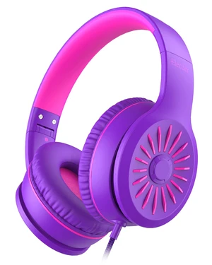 i45 Kids Headphones Wired, On-Ear Headphones for School, Purple Foldable Portable, 1.5M Cord Headphone Stereo Aux Jack 3.5mm Headset for Smartphones Chromebook Computer PC Airplane Travel i45 Kids Headphones Wired, On-Ear Headphones for School, Purple Foldable Portable, 1.5M Cord Headphone Stereo Aux Jack 3.5mm Headset for Smartphones Chromebook Computer PC Airplane Travel