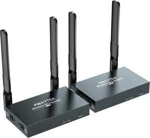 Wireless HDMI Transmitter and Receiver 4K: 1640FT/500M Range,Plug & Play, 1080P HD Output Wireless HDMI Extender Support 2.4/5GHz for Streaming Video/Audio from Laptop,PC,Smart Phone to HDTV/Projector Wireless HDMI Transmitter and Receiver 4K: 1640FT/500M Range,Plug & Play, 1080P HD Output Wireless HDMI Extender Support 2.4/5GHz for Streaming Video/Audio from Laptop,PC,Smart Phone to HDTV/Projector